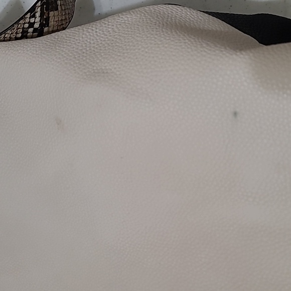Nine West Black & Cream Shoulder Bag with Snake Print Strap - Picture 11 of 16